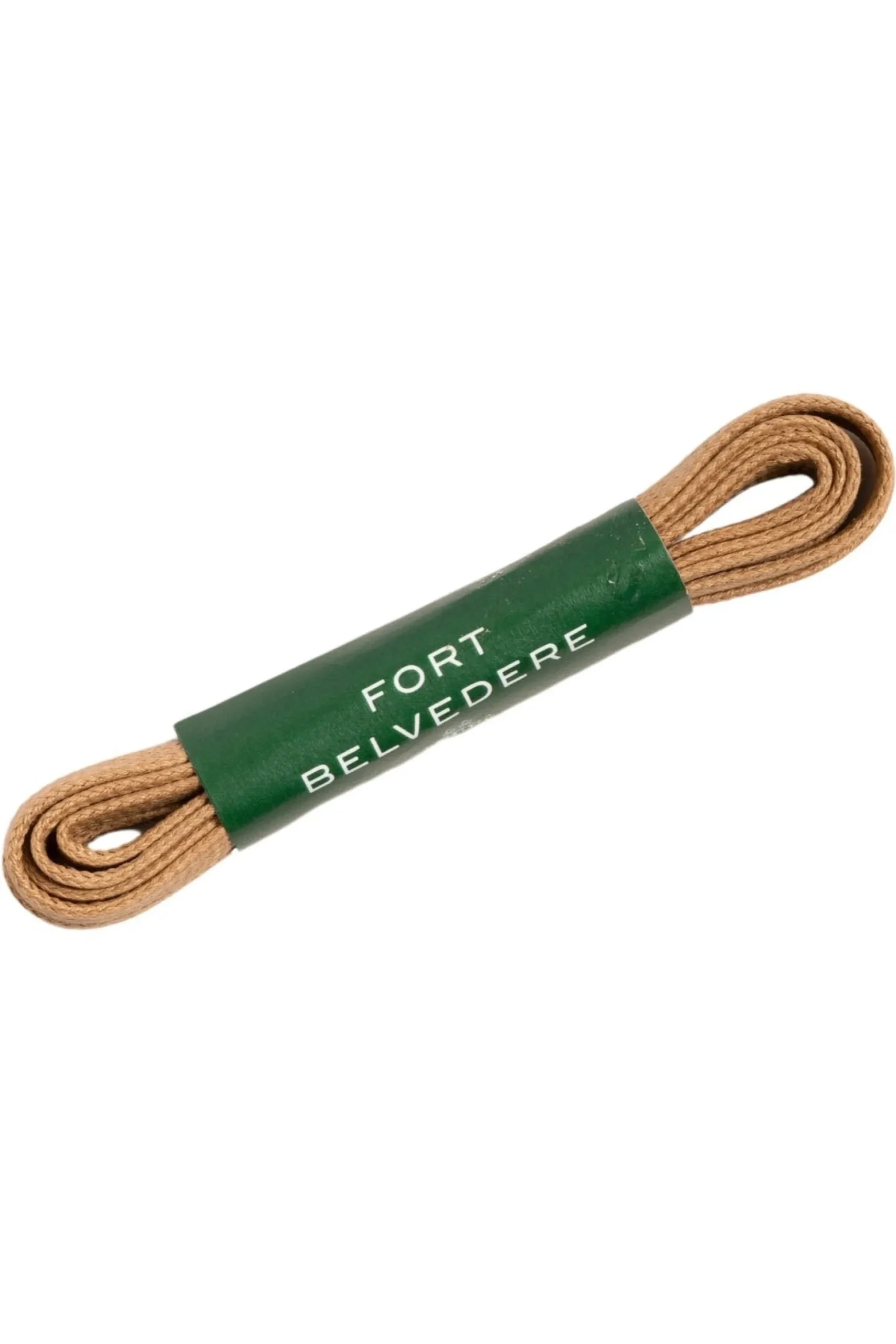 Round Biscuit Brown Waxed Cotton Shoelaces