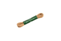 Round Biscuit Brown Waxed Cotton Bootlaces