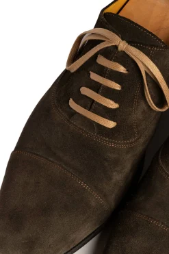 Round Biscuit Brown Waxed Cotton Bootlaces