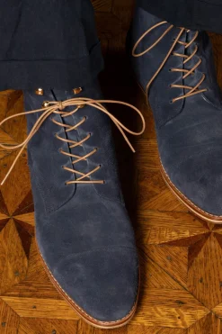 Round Biscuit Brown Waxed Cotton Bootlaces