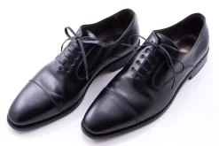 Round Black Waxed Cotton Shoelaces