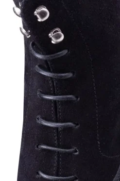 Round Black Waxed Cotton Shoelaces