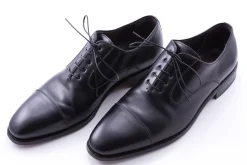Round Black Waxed Cotton Shoelaces