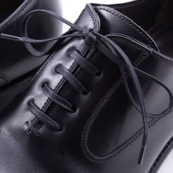 Round Black Waxed Cotton Shoelaces