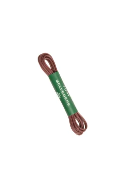 Round Bordeaux Waxed Cotton Bootlaces