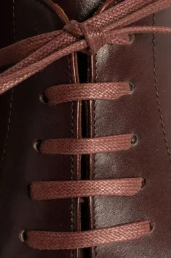 Round Bordeaux Waxed Cotton Bootlaces