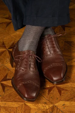 Round Bordeaux Waxed Cotton Bootlaces