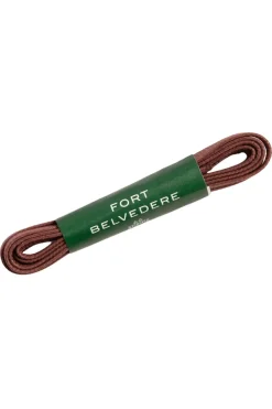 Round Bordeaux Waxed Cotton Bootlaces