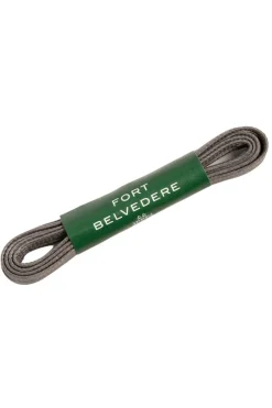 Round Charcoal Waxed Cotton Bootlaces