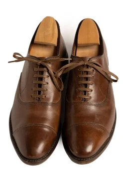 Round Coffee Brown Waxed Cotton Bootlaces