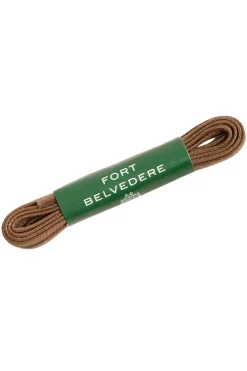 Round Coffee Brown Waxed Cotton Bootlaces