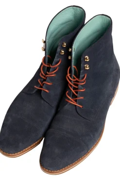 Round Copper Orange Waxed Cotton Bootlaces