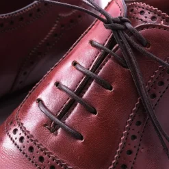 Round Dark Brown Waxed Cotton Shoelaces
