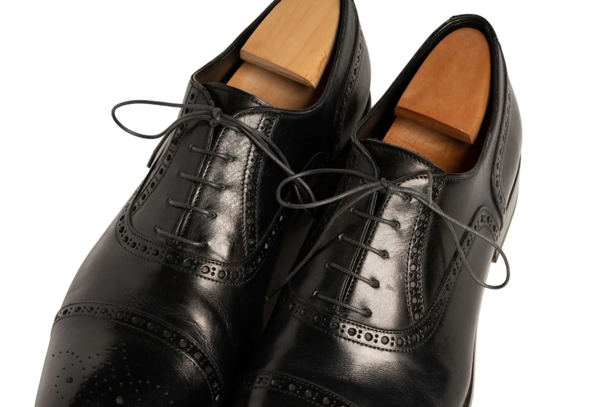 Round Dark Charcoal Waxed Cotton Shoelaces