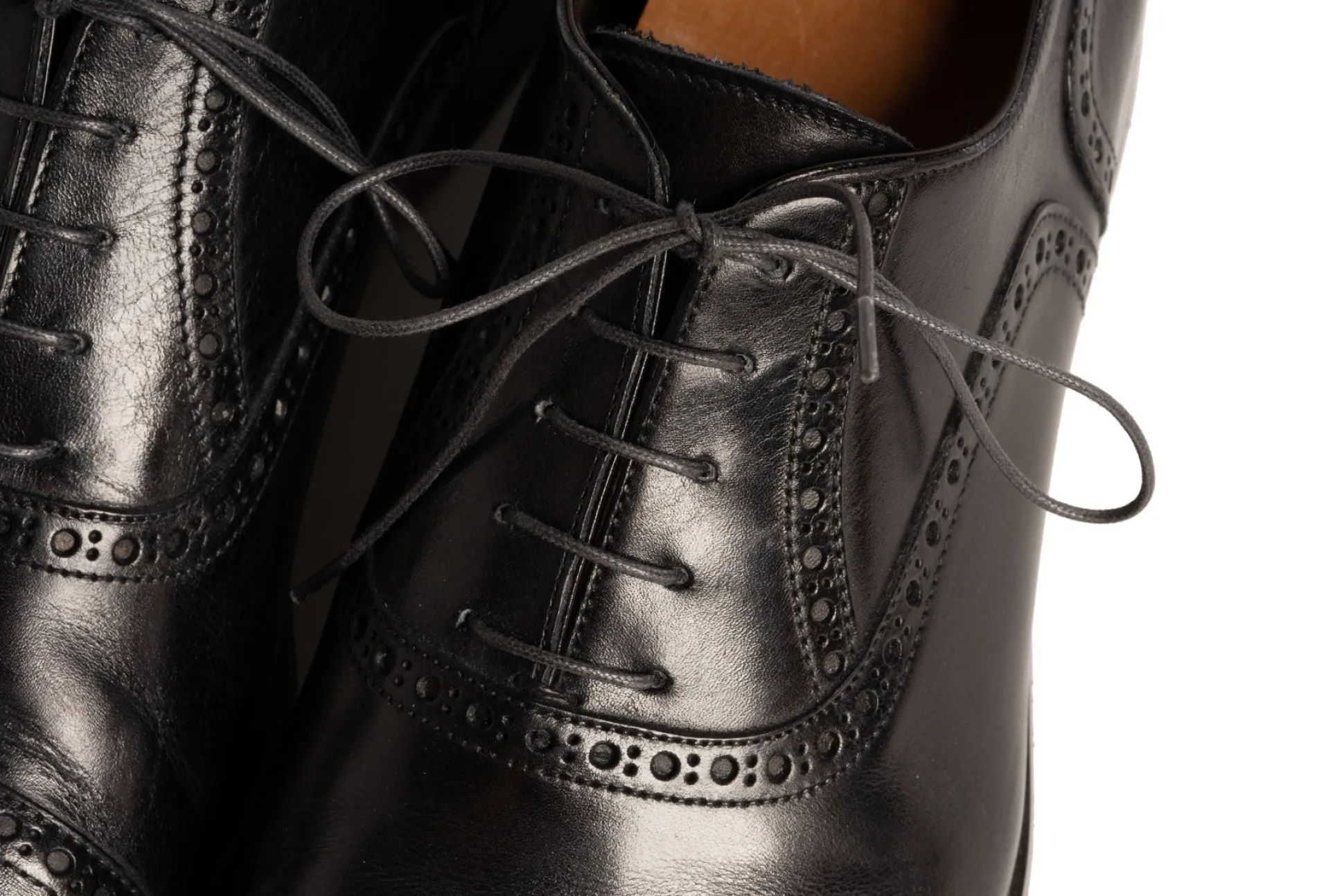 Round Dark Charcoal Waxed Cotton Shoelaces