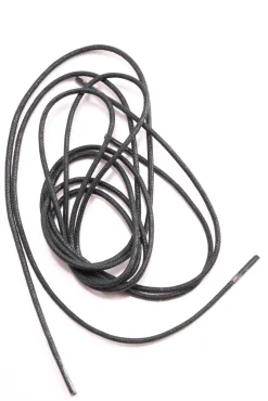 Round Dark Green Waxed Cotton Bootlaces