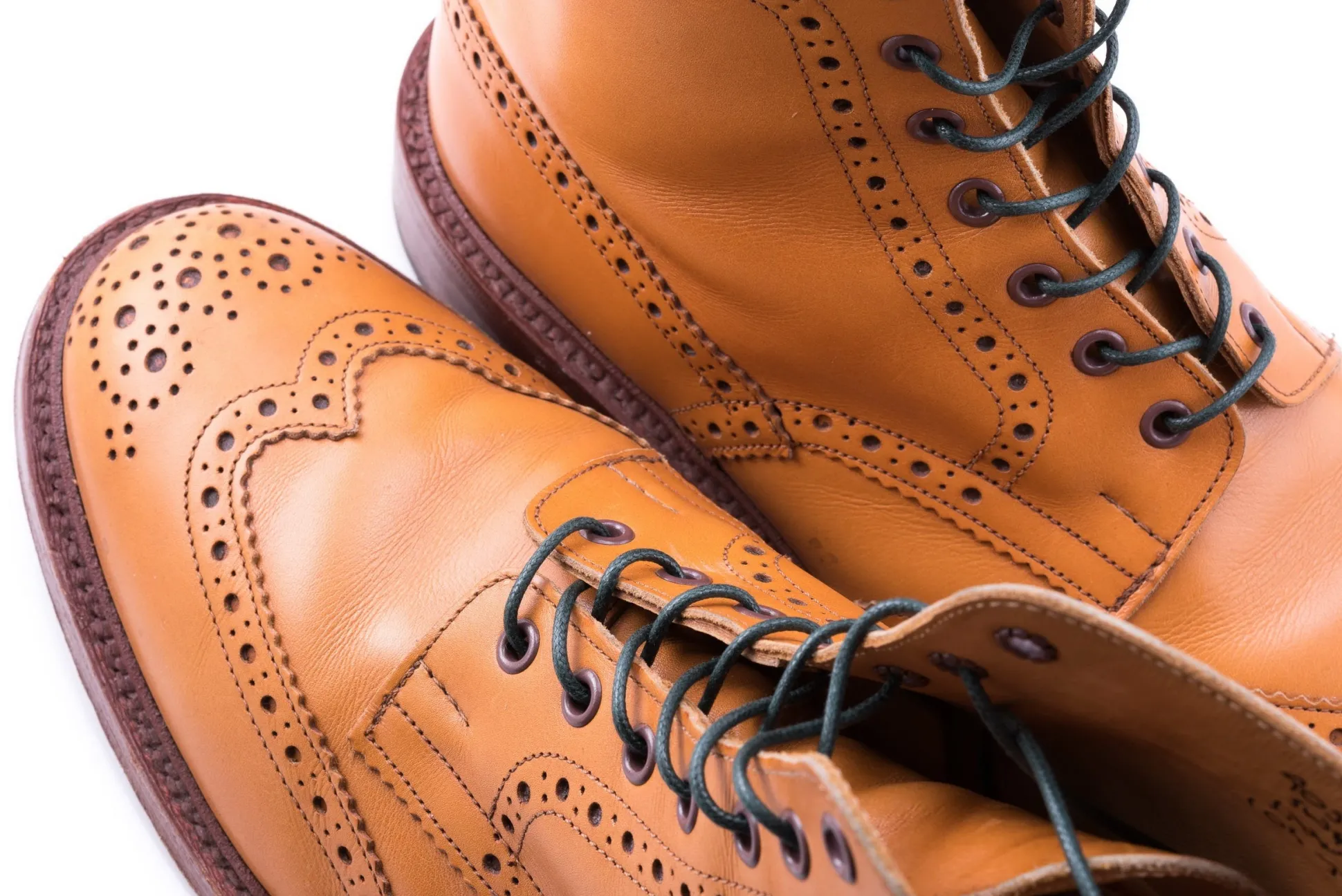 Round Dark Green Waxed Cotton Bootlaces