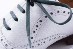 Round Dark Green Waxed Cotton Shoelaces