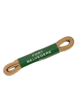 Round Dark Havana Waxed Cotton Shoelaces