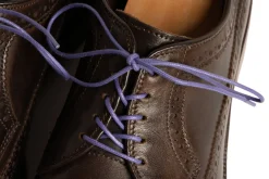 Round Dark Violet Waxed Cotton Shoelaces
