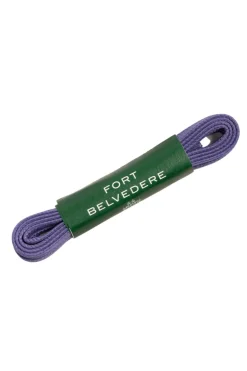 Round Dark Violet Waxed Cotton Shoelaces