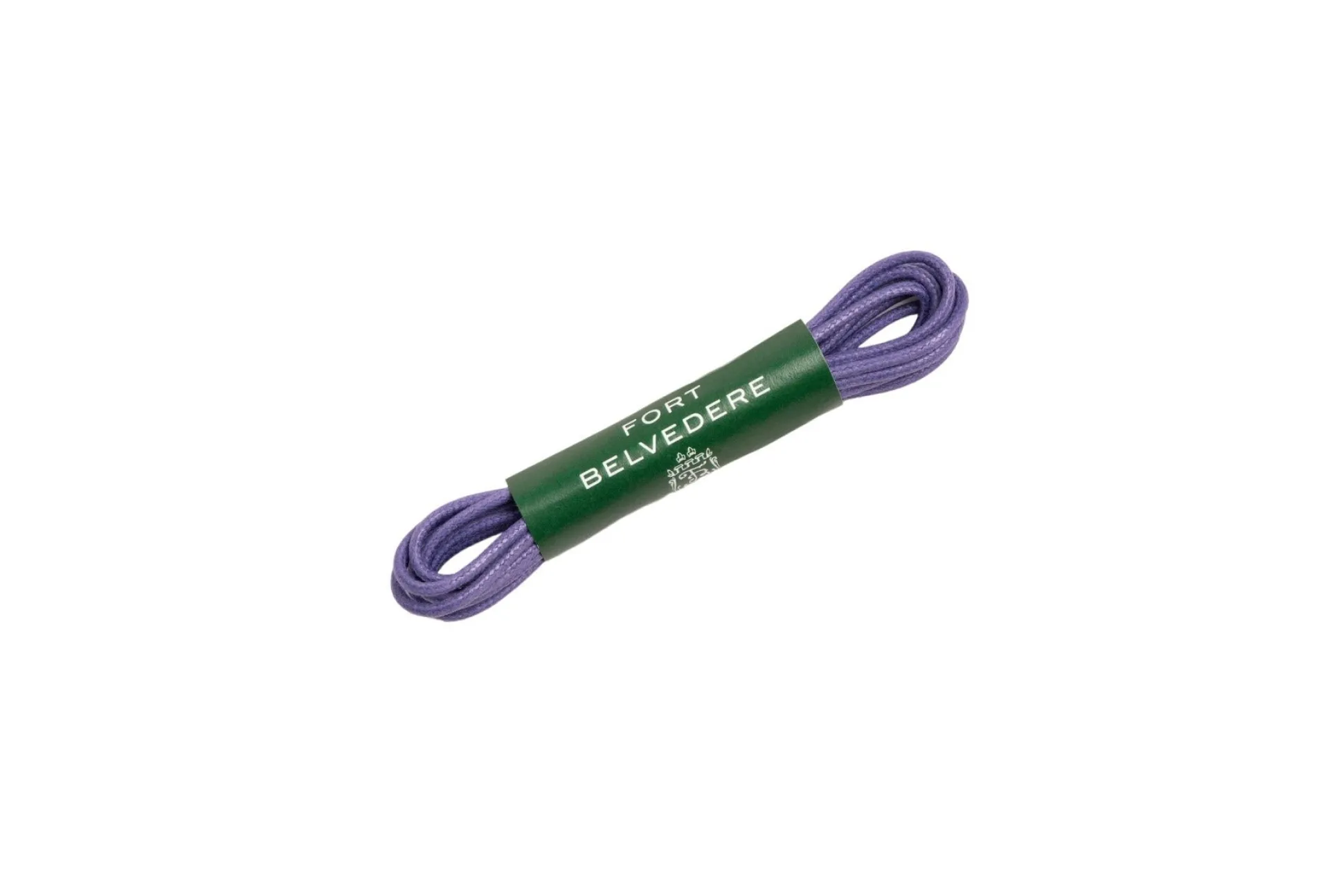 Round Dark Violet Waxed Cotton Bootlaces