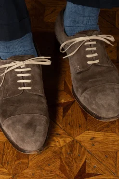 Round Intense Beige Waxed Cotton Shoelaces