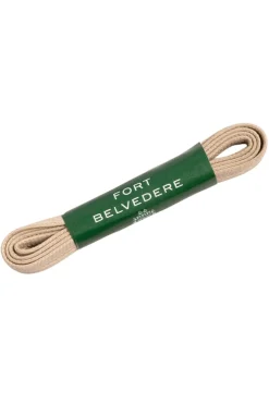 Round Intense Beige Waxed Cotton Bootlaces