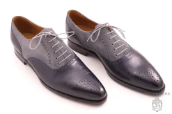 Round Light Gray Waxed Cotton Shoelaces