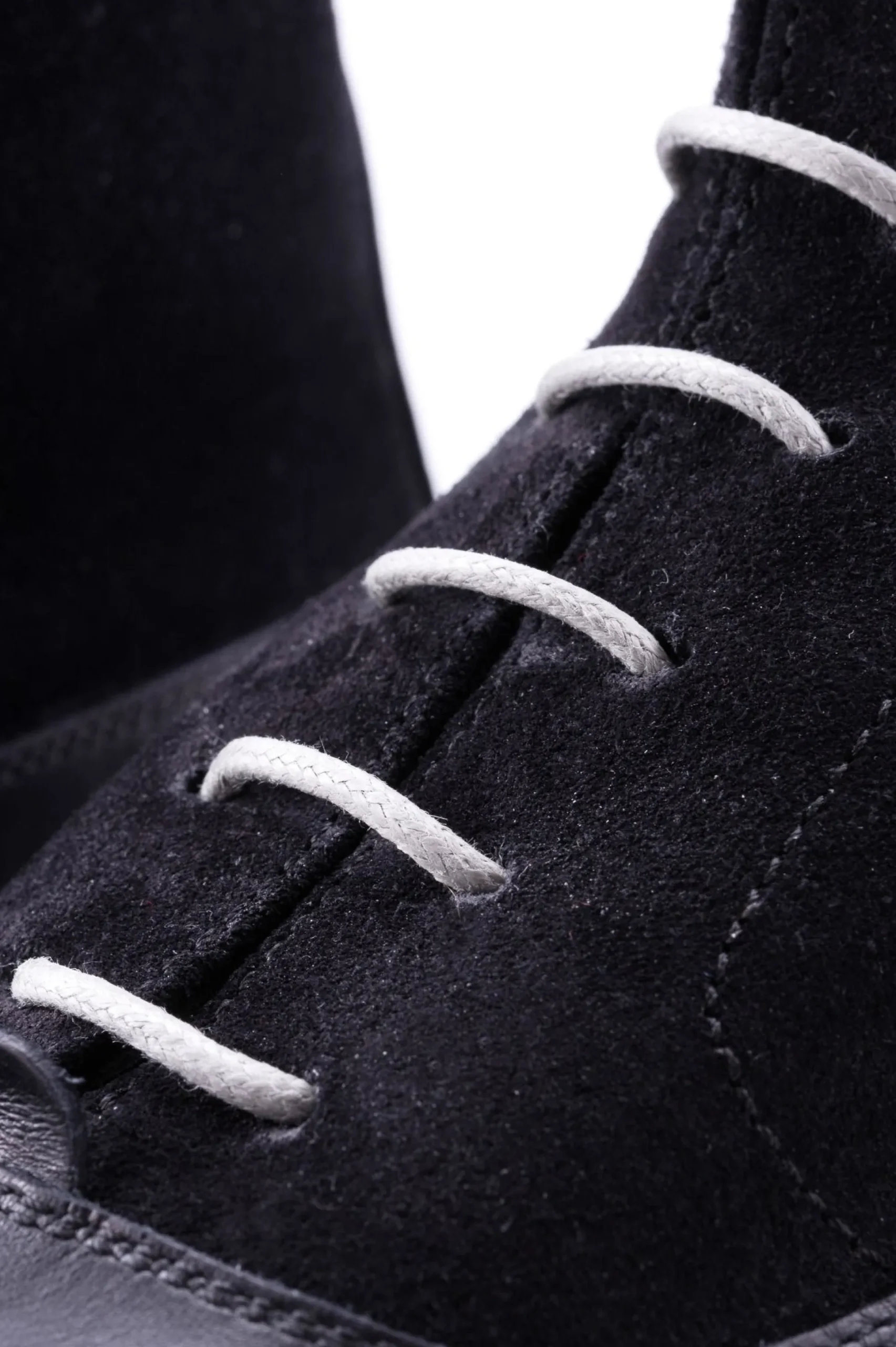 Round Light Gray Waxed Cotton Shoelaces