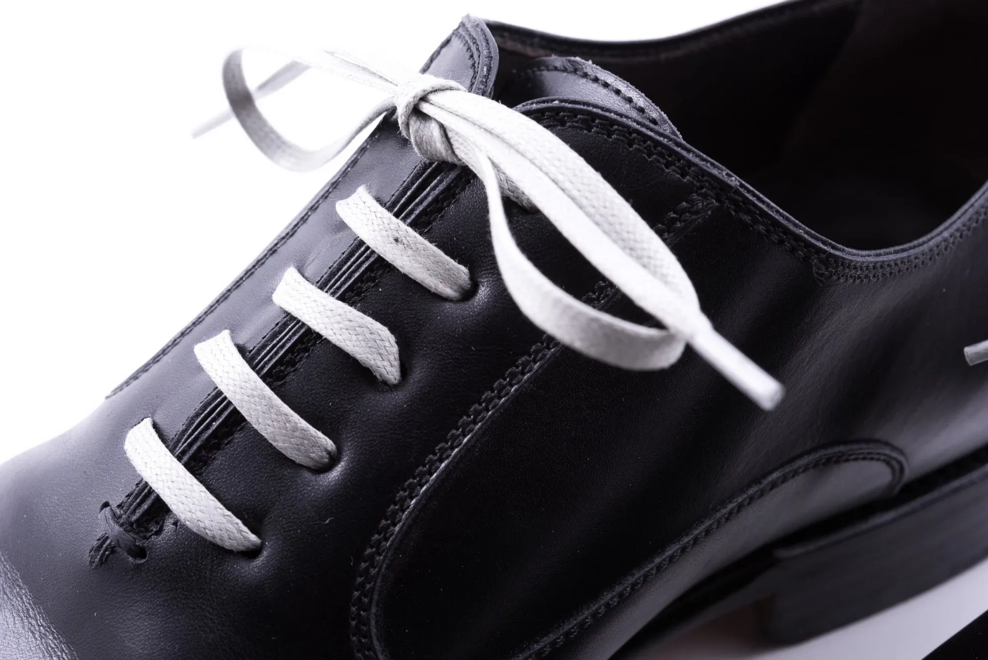Round Light Gray Waxed Cotton Shoelaces