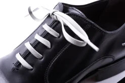 Round Light Gray Waxed Cotton Bootlaces