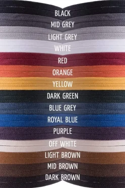 Round Light Gray Waxed Cotton Bootlaces