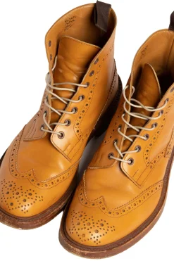 Round Light Havana Brown Waxed Cotton Bootlaces