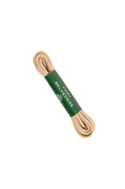 Round Light Havana Brown Waxed Cotton Bootlaces