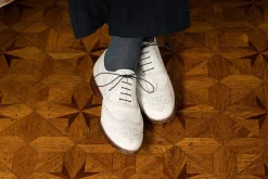 Round Navy Waxed Cotton Bootlaces