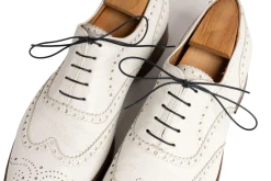 Round Navy Waxed Cotton Bootlaces