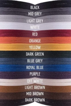 Round Off White Waxed Cotton Bootlaces