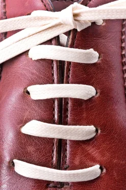 Round Off White Waxed Cotton Shoelaces