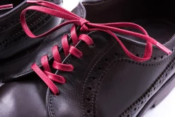 Round Red Waxed Cotton Shoelaces