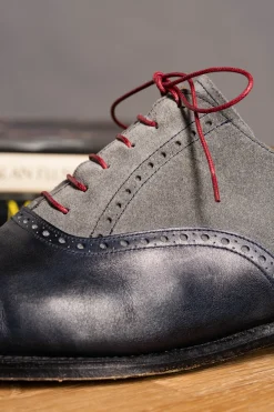 Round Red Waxed Cotton Shoelaces