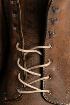 Round Sand Waxed Cotton Bootlaces