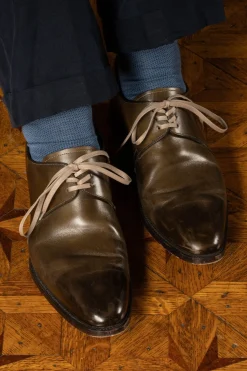 Round Sand Waxed Cotton Bootlaces