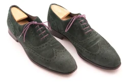Round Violet Waxed Cotton Bootlaces