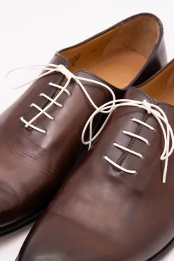 Round White Waxed Cotton Bootlaces