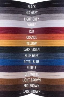 Round White Waxed Cotton Bootlaces