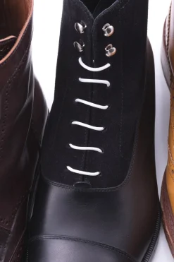 Round White Waxed Cotton Shoelaces