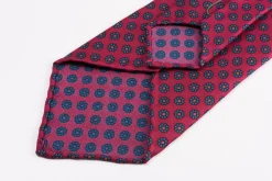 Ruby Red Macclesfield Neats Madder Silk Tie
