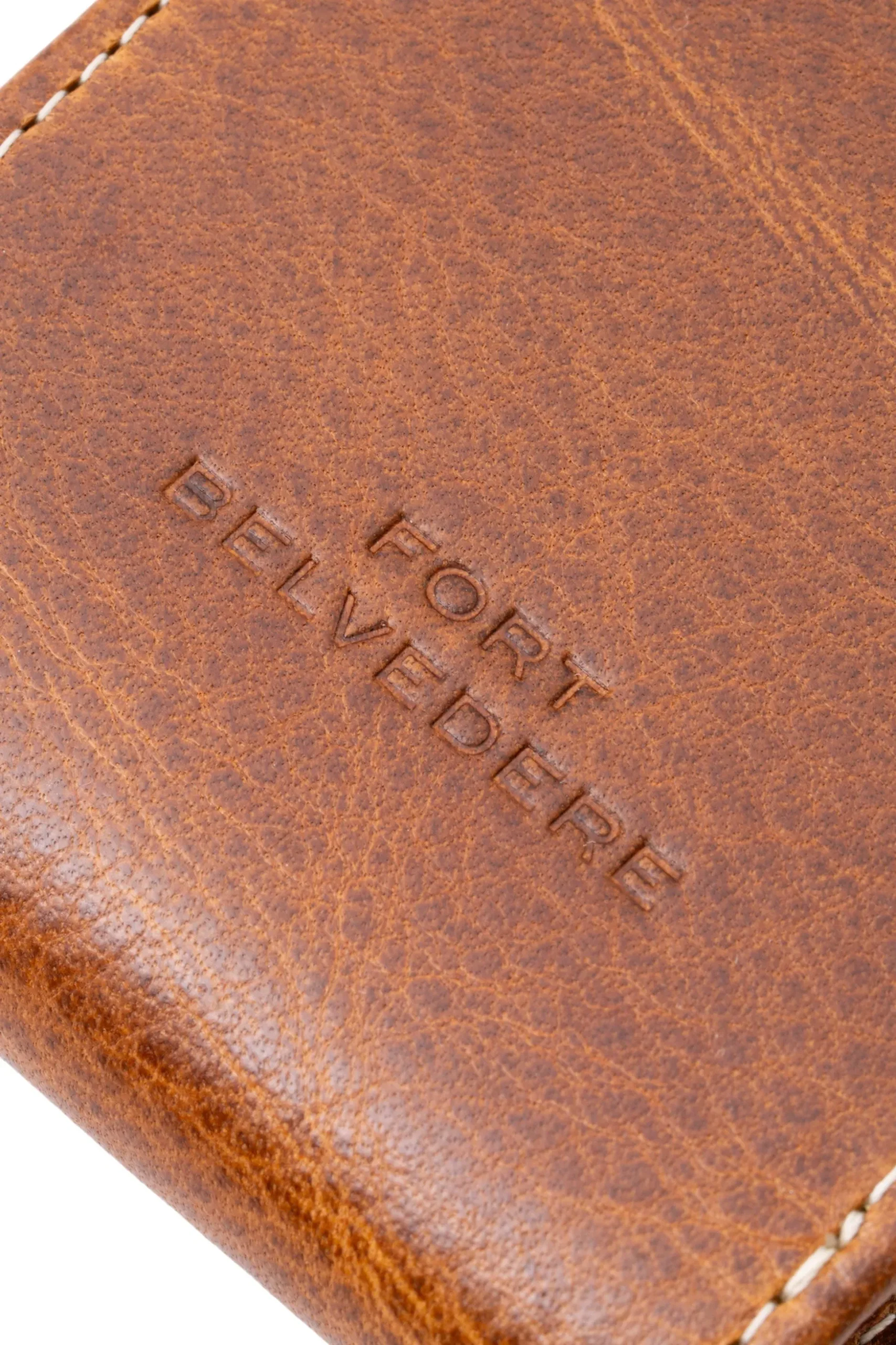Saddle Brown Dumont Full-Grain Leather Pen Case