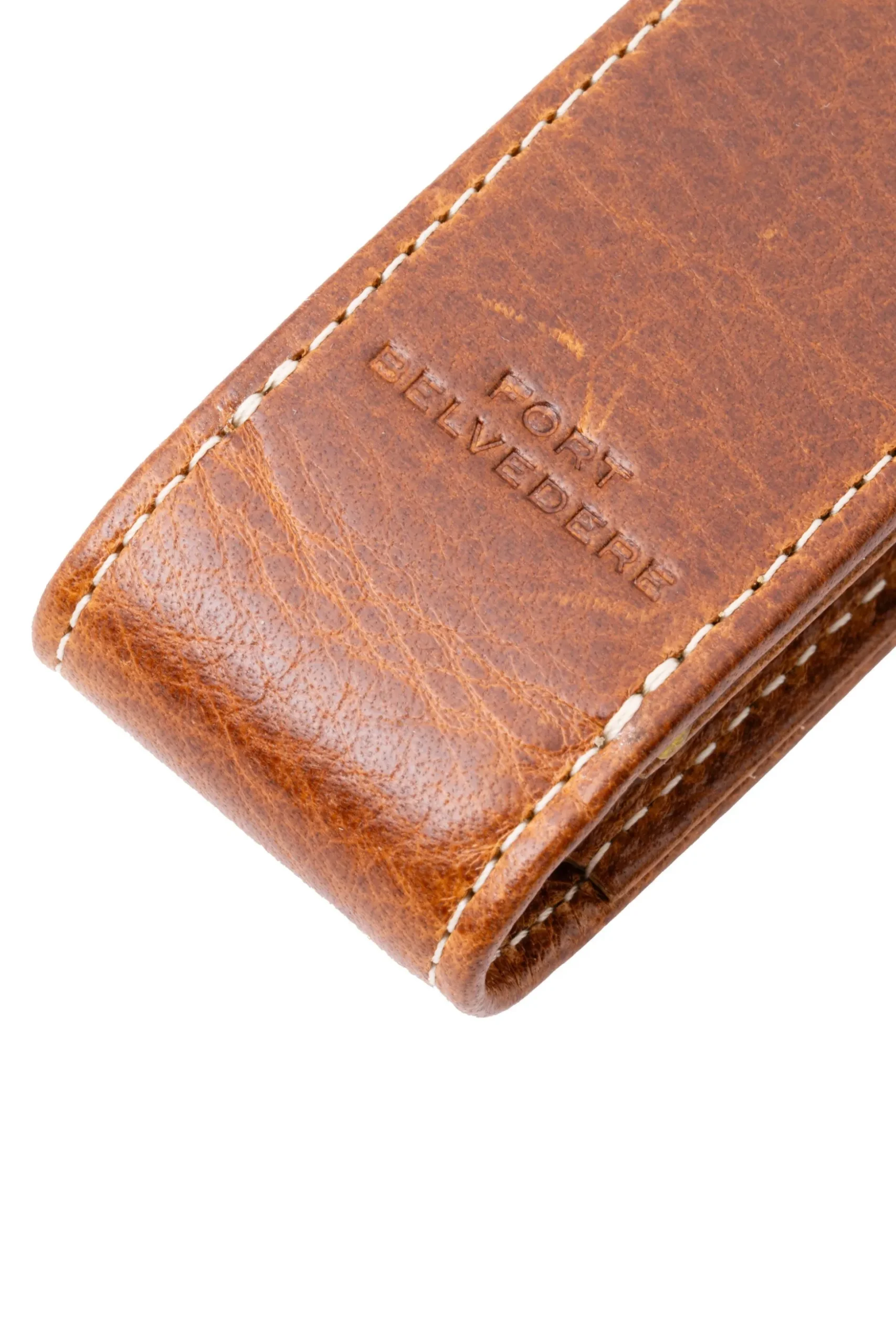 Saddle Brown Dumont Full-Grain Leather Pen Case